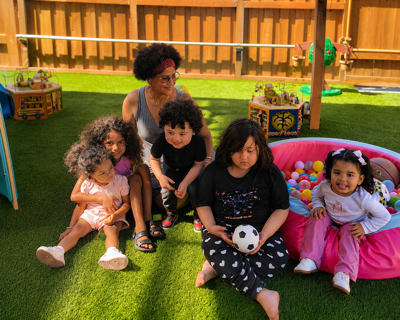 Children playing outdoors