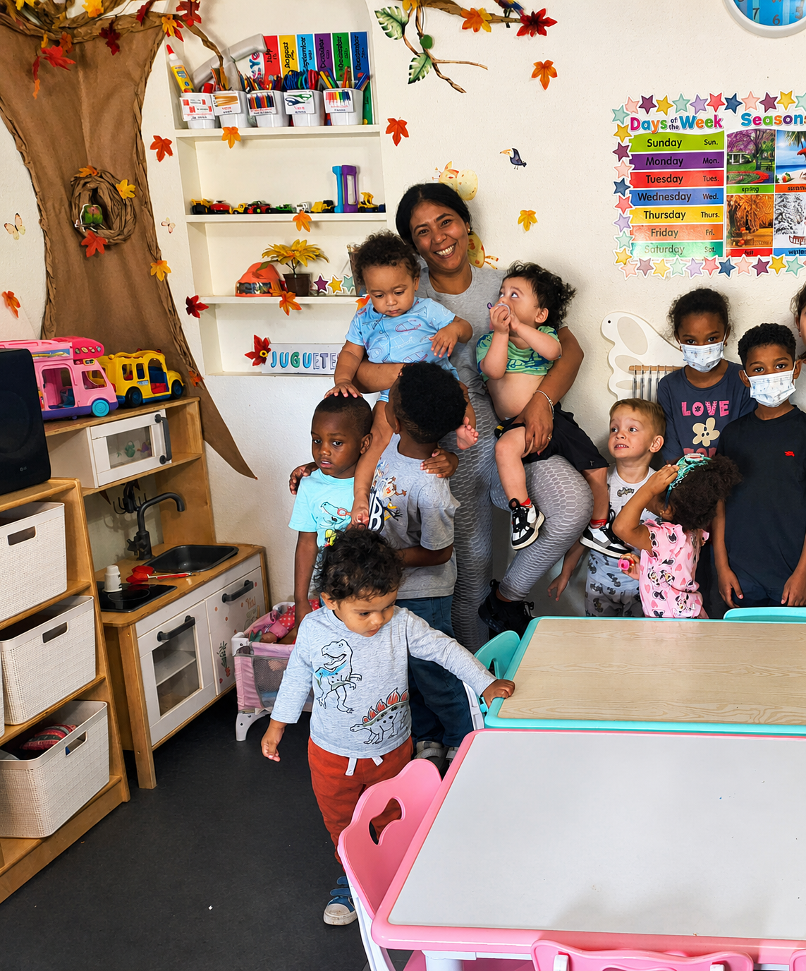 Toddlers playing and learning at Big Mama’s Daycare